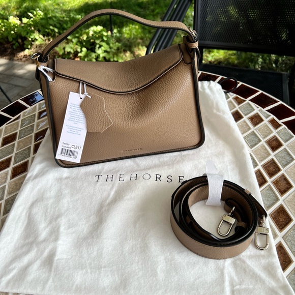 Clementine Horse Satchel CLEMENTINE BAG By THE HORSE Taupe Brand